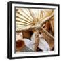 Gold Starfish II-Susan Bryant-Framed Photographic Print