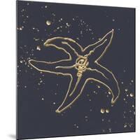 Gold Starfish III-Chris Paschke-Mounted Premium Giclee Print