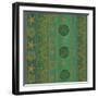 Gold Stars Green-Maria Trad-Framed Giclee Print