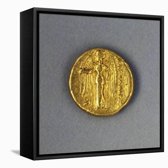 Gold Stater of Alexander the Great, Minted by Mint of Amphipolis, 336 BC-null-Framed Stretched Canvas