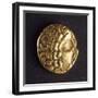 Gold Stater of Cenomani, Region of Le Mans, France, Recto, Gallic Coins-null-Framed Giclee Print