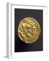 Gold Stater of Coriosoliti, Gauls from Brittany, Verso, Gallic Coins-null-Framed Giclee Print