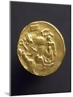 Gold Stater of Coriosoliti, Gauls from Brittany, Verso, Gallic Coins-null-Mounted Giclee Print