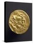 Gold Stater of Coriosoliti, Gauls from Brittany, Verso, Gallic Coins-null-Stretched Canvas
