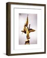 Gold Statue Atop World War I Memorial, Washington D.C, White Frame, Peace Colors-Philippe Hugonnard-Framed Art Print
