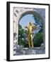 Gold Statue of the Musician Johann Strauss in Vienna, Austria, Europe-Richardson Rolf-Framed Photographic Print