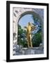 Gold Statue of the Musician Johann Strauss in Vienna, Austria, Europe-Richardson Rolf-Framed Photographic Print