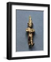 Gold Statuette of Male Divinity-null-Framed Giclee Print