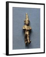 Gold Statuette of Male Divinity-null-Framed Giclee Print