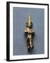 Gold Statuette of Male Divinity-null-Framed Giclee Print