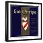 Gold Stripe Brand - Fillmore, California - Citrus Crate Label-Lantern Press-Framed Art Print