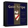 Gold Stripe Brand - Fillmore, California - Citrus Crate Label-Lantern Press-Framed Stretched Canvas