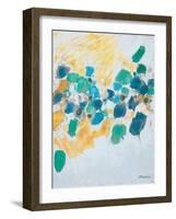 Gold & Teal Internodes-Ann Marie Coolick-Framed Art Print