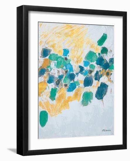 Gold & Teal Internodes-Ann Marie Coolick-Framed Art Print