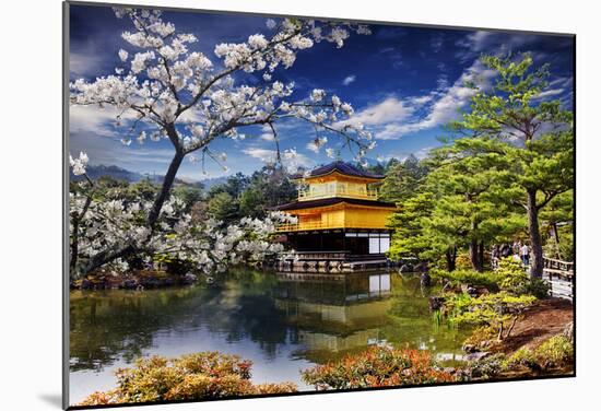 Gold Temple Japan-NicholasHan-Mounted Poster
