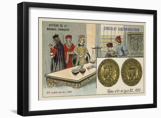 Gold Teston of Louis XII, 1500-null-Framed Giclee Print