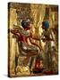 Gold Throne Depicting Tutankhamun and Wife, Egypt-Kenneth Garrett-Stretched Canvas