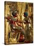 Gold Throne Depicting Tutankhamun and Wife, Egypt-Kenneth Garrett-Stretched Canvas