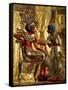 Gold Throne Depicting Tutankhamun and Wife, Egypt-Kenneth Garrett-Framed Stretched Canvas