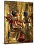 Gold Throne Depicting Tutankhamun and Wife, Egypt-Kenneth Garrett-Stretched Canvas