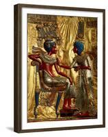 Gold Throne Depicting Tutankhamun and Wife, Egypt-Kenneth Garrett-Framed Premium Photographic Print