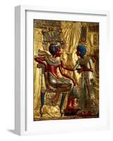 Gold Throne Depicting Tutankhamun and Wife, Egypt-Kenneth Garrett-Framed Photographic Print