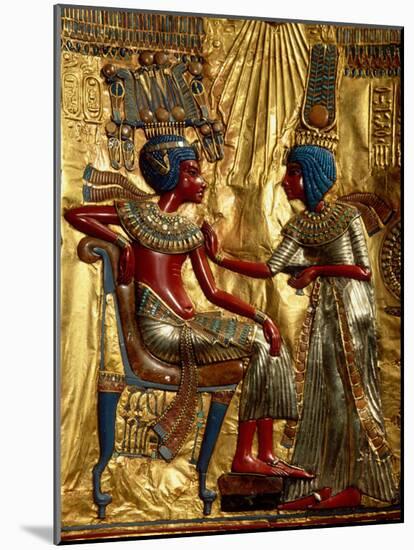 Gold Throne Depicting Tutankhamun and Wife, Egypt-Kenneth Garrett-Mounted Photographic Print