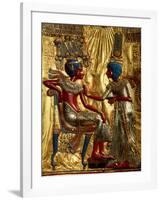 Gold Throne Depicting Tutankhamun and Wife, Egypt-Kenneth Garrett-Framed Photographic Print