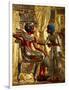 Gold Throne Depicting Tutankhamun and Wife, Egypt-Kenneth Garrett-Framed Photographic Print