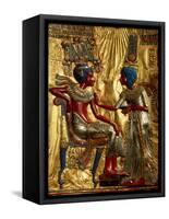 Gold Throne Depicting Tutankhamun and Wife, Egypt-Kenneth Garrett-Framed Stretched Canvas