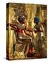 Gold Throne Depicting Tutankhamun and Wife, Egypt-Kenneth Garrett-Stretched Canvas