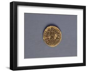 Gold Triens of Reccared I, King of Visigoths, Recto, Visigothic Coins, 6th-7th Century-null-Framed Giclee Print