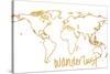 Gold Wanderlust-null-Stretched Canvas