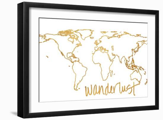 Gold Wanderlust-null-Framed Art Print