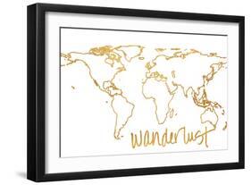 Gold Wanderlust-null-Framed Art Print