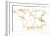 Gold Wanderlust-null-Framed Art Print