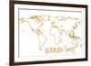 Gold Wanderlust-null-Framed Art Print