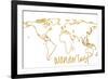 Gold Wanderlust-null-Framed Art Print