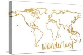 Gold Wanderlust-null-Stretched Canvas