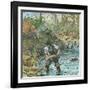 Gold Washing in California, from a Book Pub. 1896-American School-Framed Giclee Print