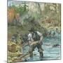 Gold Washing in California, from a Book Pub. 1896-American School-Mounted Giclee Print