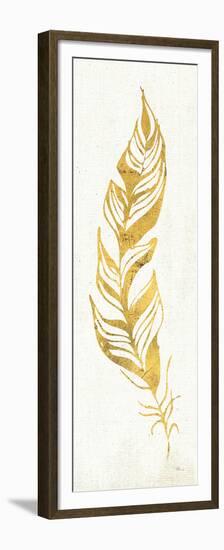 Gold Water Feather I-null-Framed Premium Giclee Print