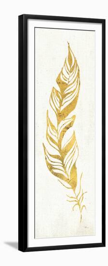 Gold Water Feather I-null-Framed Premium Giclee Print