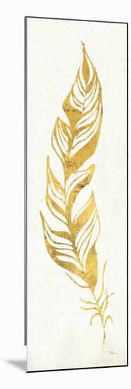 Gold Water Feather I-null-Mounted Premium Giclee Print