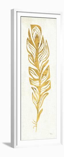 Gold Water Feather II-null-Framed Premium Giclee Print