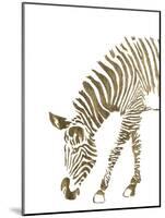 Gold Zebra-Patricia Pinto-Mounted Art Print