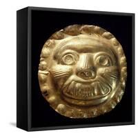 Gold Zoomorphic Breastplate Originating from La Tolita-null-Framed Stretched Canvas