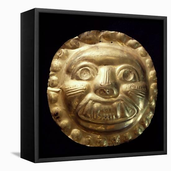 Gold Zoomorphic Breastplate Originating from La Tolita-null-Framed Stretched Canvas