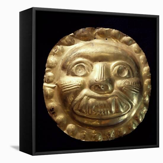 Gold Zoomorphic Breastplate Originating from La Tolita-null-Framed Stretched Canvas