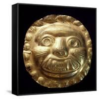 Gold Zoomorphic Breastplate Originating from La Tolita-null-Framed Stretched Canvas